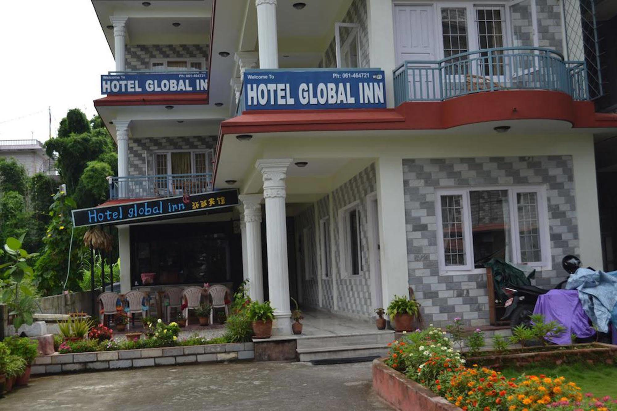 Hotel Global Inn Pokhara Exterior foto